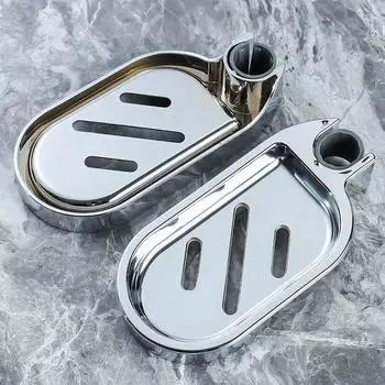 Регулируемая направляющая, мыльница для ванной комнаты, ванна, душ, держатель для мыла для диаметра отверстия 22/24/25 мм, домашний гаджет 22mm