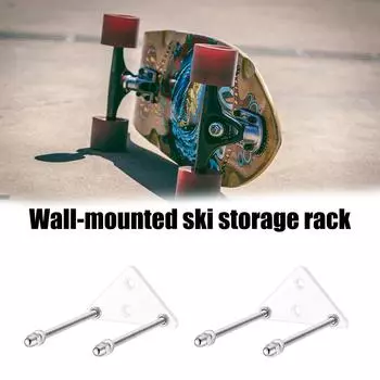 Регулируемая настенная стойка для хранения лыжных досок, экономящая место, держатель для дисплея, аксессуар для дома и клубов на открытом воздухе A1
