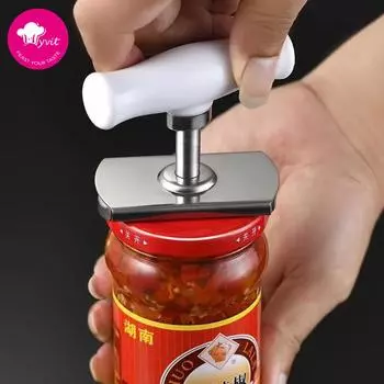 Регулируемая Нескользящая Нескользящая Многофункциональная Ручная Открывалка Для Бутылок Гаджет Аксессуары Для Домашних Гаджетов зелёный