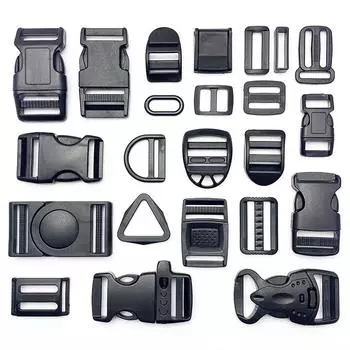 Регулируемая нескользящая пластиковая пряжка с сетчатой ручкой и карабином null