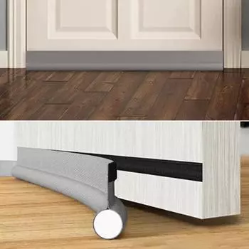 Регулируемая нижняя уплотнительная полоса двери Уплотнитель под дверью Уплотнитель для защиты от сквозняков Защита от холода и ветра Блокиратор щелей Акустическая пена для дома