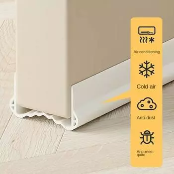 Регулируемая нижняя уплотнительная полоса двери Уплотнительная полоса для защиты от сквозняков под дверью Утолщенная противохолодная уплотнительная полоса для зазоров