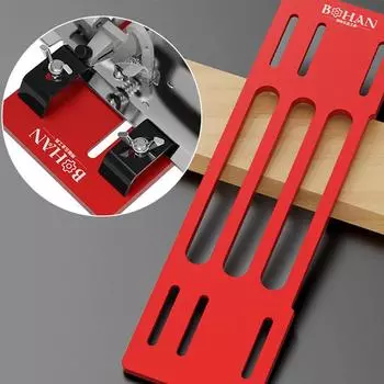 Регулируемая опорная плита режущего станка, направляющая пластина из алюминиевого сплава, нижняя пластина без сверления, нижняя пластина для резки деревянных досок