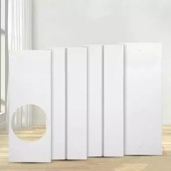 Регулируемая пластина комплекта направляющих для кондиционеров шириной 15 см 4Pcs Baffle+1*150mm Connector+4*screws