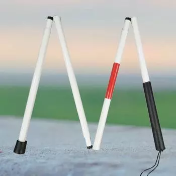 Регулируемая по высоте складная трость из алюминиевого сплава цинка и цинка походная палка для ходьбы на открытом воздухе белый