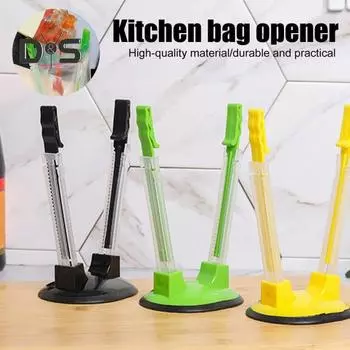 Регулируемая подставка для держателя пакетов Пластиковые полки для заморозки пакетов Расширяемый органайзер для заморозки для пакетного приготовления и планирования еды чёрный