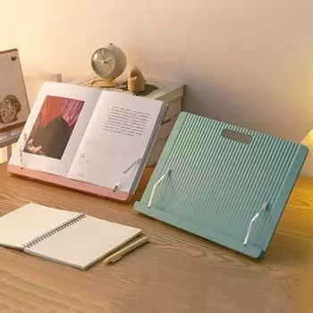 Регулируемая подставка для книг для чтения, многоцелевой планшет для чтения, устойчивый держатель для книг для школы синий