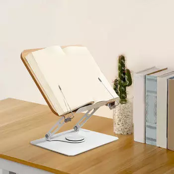 Регулируемая подставка для книг с держателем страниц Портативная стойка для чтения для дома и офиса A