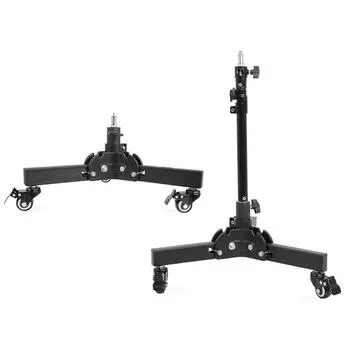 Регулируемая подставка-штатив высотой 78,5 см/30,9 дюйма. Подставка для видеоподсветки. 2-секционная. Грузоподъемность 50 кг/110 фунтов с чёрный