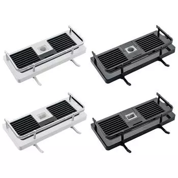 Регулируемая полка для хранения, прочный держатель для быстрого дренажа для ванны, дом Black-square hole