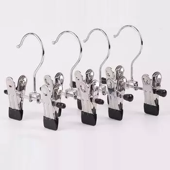 Регулируемая полка для обуви из нержавеющей стали, 1 шт., папка для брюк, вешалка для ботинок, портативный дорожный крючок для стирки, подвесной зажим для носков для одежды синий