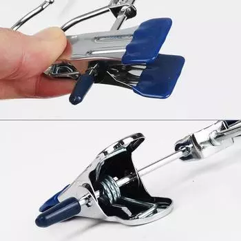 Регулируемая полка для обуви из нержавеющей стали, 1 шт., папка для брюк, вешалка для ботинок, портативный дорожный крючок для стирки, подвесной зажим для носков для одежды синий