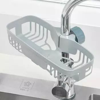 Регулируемая полка для слива раковины для ванной комнаты, держатель для крана, полка для сушки мыла, корзина, органайзер, кухонные принадлежности