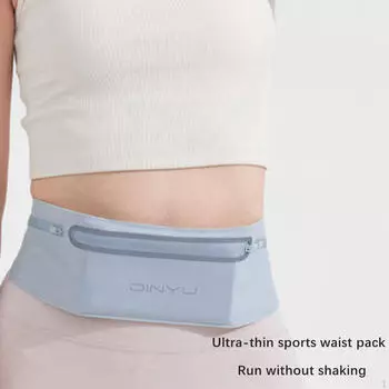 Регулируемая поясная сумка для фитнеса для любителей активного отдыха чёрный