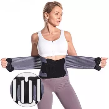 Регулируемая поясничная опора на талии, дышащая спинка, поясничные ремни для нижней части спины-мгновенное облегчение боли при грыже межпозвоночного диска, ишиасе M