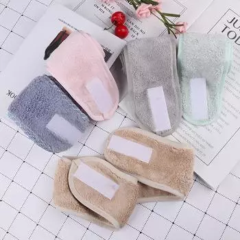 Регулируемая повязка для волос на лицо, повязка на голову для макияжа, повязка на голову, шапочка для душа, полотенце серый