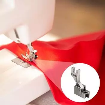 Регулируемая прижимная лапка для потайной молнии, прочная, металлическая, универсальная, направляющая для швейной машины, прижимная лапка, аксессуары для швейных машин