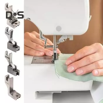 Регулируемая прижимная лапка для потайной молнии, прочная, металлическая, универсальная, направляющая для швейной машины, прижимная лапка, аксессуары для швейных машин A