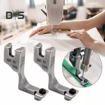 Регулируемая прижимная лапка с потайной молнией, сменный аксессуар для швейной машины, регулируемая направляющая для молнии T69, прижимная лапка серебряный