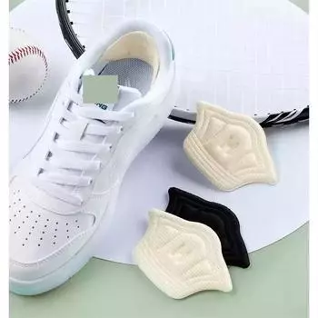 Регулируемая противоизносная подушка для ног Подушка для пятки Стелька-бриошь Защитная наклейка 2 шт. Подушечки для обуви Вставки для спортивной обуви Стельки для пятки 8*11.5*0.5cm бежевый