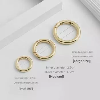 Регулируемая пряжка для ремня с пружинным кольцом - большой круглый аксессуар