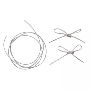 Регулируемая резинка для волос с бантом, держатель для хвостика, подвеска в виде бабочки, модный аксессуар для женщин и девушек серебряный