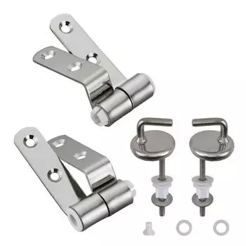 Регулируемая ручка для ванной комнаты, шарнир для сиденья унитаза, крепление для сиденья унитаза, комплексные аксессуары 1 set серебряный