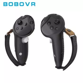 Регулируемая рукоятка контроллера BOBOVR G3 PLUS, совместимая с Meta Quest 3/3S, подходит для зарядной док-станции D3 чёрный