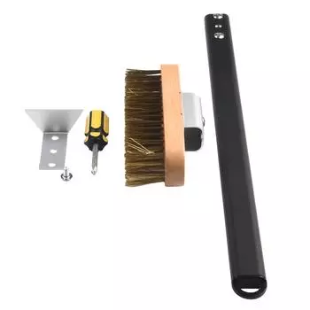 Регулируемая щетка для духовки из сплава и дерева с гибкой ручкой