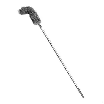 Регулируемая щетка для очистки желобов и удаления мусора с телескопической штангой от 45 см до 220 см серый