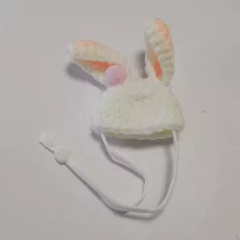 Регулируемая шапка для мелких животных, вязаный головной убор для хомяков и грызунов rabbits