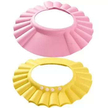 Регулируемая шапка для волос для маленьких детей, детский шампунь для купания и душа, шапка для мытья волос жёлтый