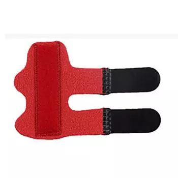 Регулируемая шина для пальцев SBR OK Ткань Алюминиевая полоска Выпрямитель Корректор Спортивная безопасность red-Regular