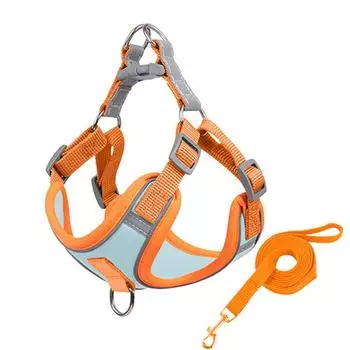 Регулируемая шлейка для маленьких собак, светоотражающая шлейка для кошек и поводок, дышащая шлейка для домашних животных, жилет для щенков, аксессуары для собак S