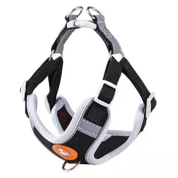 Регулируемая шлейка для собак без тяги, милый мягкий поводок для прогулок с кошкой, жилет для домашних животных, жилет для собак Тедди, подходит для маленьких и средних собак L