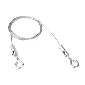 Регулируемая система тросов из нержавеющей стали, простая в установке подвеска из проволочного троса для надежной фиксации белья и подвешивания картин 15M