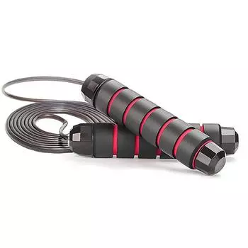 Регулируемая скакалка для взрослых, фитнес-тренировка для бокса, скоростные упражнения, прыжки Red