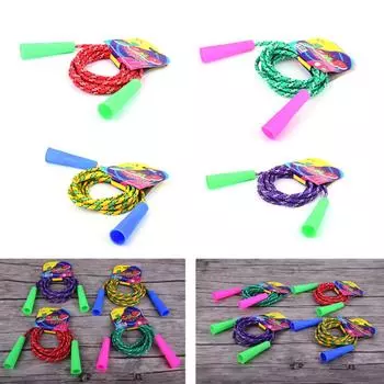 Регулируемая скакалка для женщин и мужчин, скакалка для детей, скакалка для домашнего спортзала, тренировок, фитнеса color by random