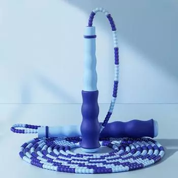 Регулируемая скакалка из мягкого ПВХ с бамбуковым шарниром для детей, спортивный инвентарь для похудения, скакалка, которую нелегко завязать