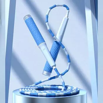 Регулируемая скакалка профессиональная сегментированная регулируемая скакалка противоскользящая унисекс тренировочная скакалка для прыжков тренировочные принадлежности 1 шт. фиолетовый