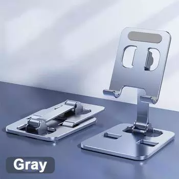 Регулируемая складная подставка для мобильного телефона, подставка для планшета, настольный держатель, универсальная подставка для телефона и планшета из алюминиевого сплава для iPhone и iPad
