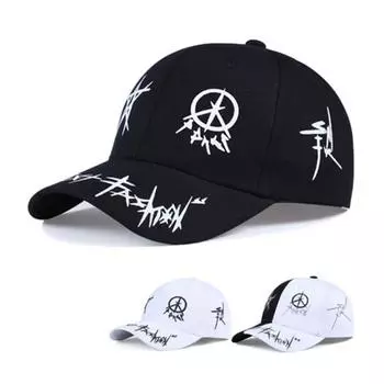 Регулируемая солнцезащитная кепка с буквенным узором Snapback бейсболка с индивидуальным граффити унисекс Mix