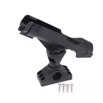 Регулируемая стойка для держателя удочки для рыбацкой лодки, вращающийся на 360 градусов держатель для удочки для каяка