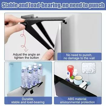 Регулируемая стойка для монитора телевизора, держатель верхней полки для хранения экрана телевизора, подставка для дисплея компьютера, полка для маршрутизатора, домашний органайзер