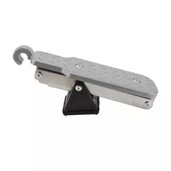 Регулируемая ступенька для двери автомобиля, складная верхняя подставка для ног на крышу, педаль, лестница, универсальная, подходит для 7-ступенчатой дверной защелки серебряный