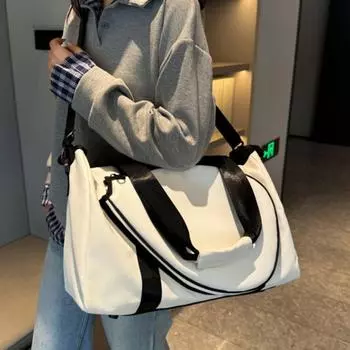 Регулируемая сумка для теннисной ракетки с ручкой, спортивная сумка для фитнеса, сумка для тенниса через плечо, молодежная белый