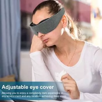 Регулируемая светоблокирующая маска для глаз для глубокого сна во время путешествий и сна, удобная крышка для глаз C