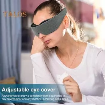 Регулируемая светонепроницаемая маска для глаз для глубокого сна во время путешествий, удобная повязка на глаза с нулевым давлением для женщин и мужчин, работающих посменно C