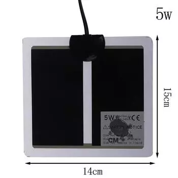 Регулируемая температура, нагревательный коврик для рептилий, грелка для коврика для домашних животных 5W