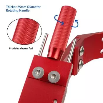 Регулируемая точилка для лезвий газонокосилки 15°-45° с шарикоподшипниковой ручкой для правых и левых лезвий, используется с угловой шлифовальной машиной чёрный
